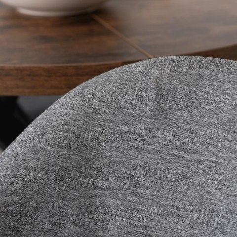 Krzesło RUIZ Szare/Orzech