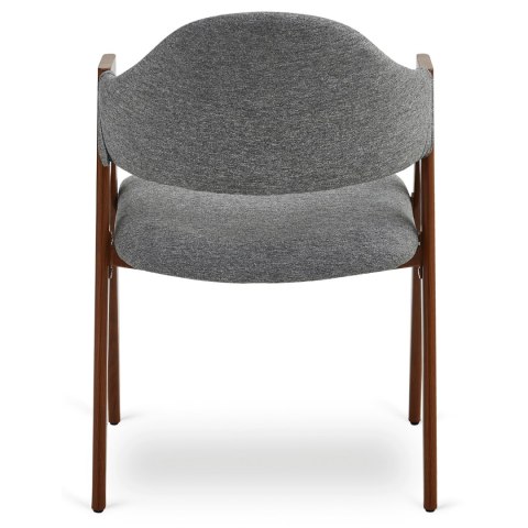 Krzesło RUIZ Szare/Orzech