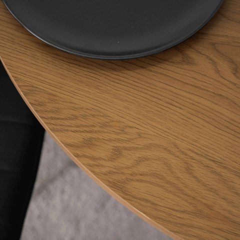 Stół LAUREN 80 cm Dąb Złoty/Czarny