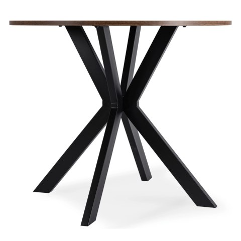 Stół LAUREN 90 cm Dąb Rustykalny/Czarny