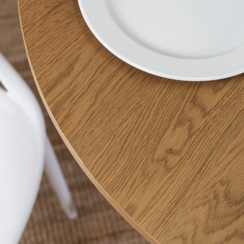 Stół LAUREN 90 cm Dąb/Biały