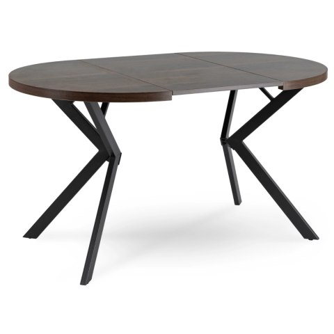 Stół LUGO Rozkładany 90-190 cm Orzech/Czarny
