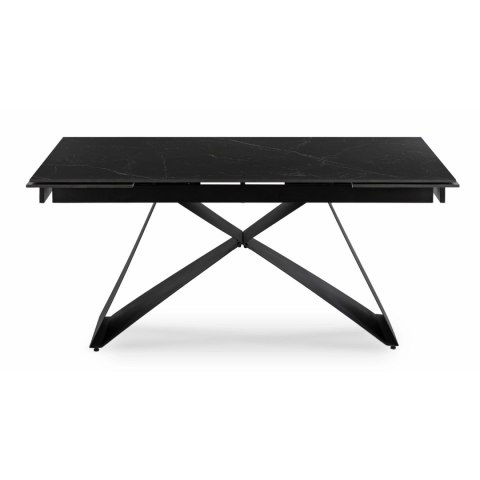 Stół VICTOR Ceramiczny Rozkładany 160-240 cm Czarny Marmur/Czarny