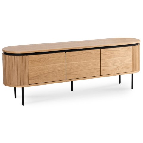 Szafka RTV BECK 160 cm Trzydrzwiowa Dąb