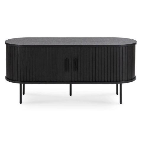 Szafka RTV TRISH 120 cm Dwudrzwiowa Czarna