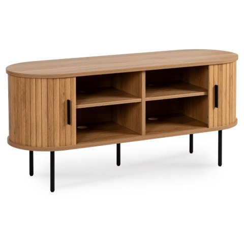 Szafka RTV TRISH 120 cm Dwudrzwiowa Dąb