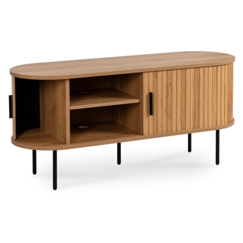 Szafka RTV TRISH 120 cm Dwudrzwiowa Dąb