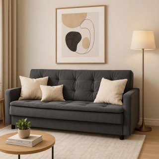 Zestaw 2x Sofa Rozkładana STELLA Szara