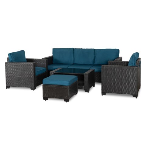 Zestaw Mebli Ogrodowych OLYMPIA Szary/Granatowy