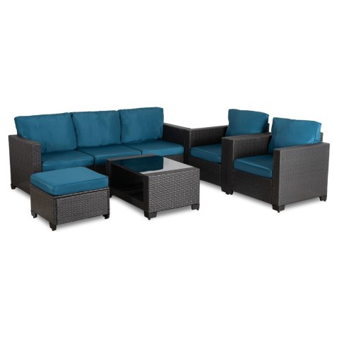 Zestaw Mebli Ogrodowych OLYMPIA Szary/Granatowy