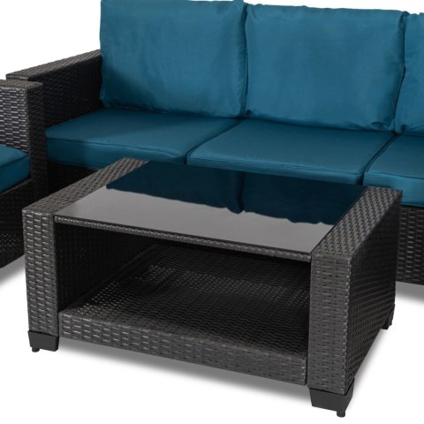 Zestaw Mebli Ogrodowych OLYMPIA Szary/Granatowy