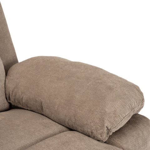 Fotel Masujący Elektrycznie Rozkładany FENIX z Funkcją Wstawania Beżowy