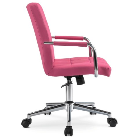 Krzesło Obrotowe Młodzieżowe ASTRO Różowe Ekoskóra Nowoczesne