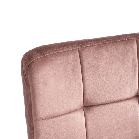 Fotel Obrotowy ASTRO Młodzieżowy Różowy Welurowy