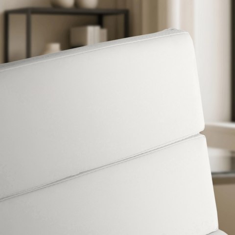 Fotel Biurowy CAMILO Obrotowy Biały Ekoskóra Nowoczesny