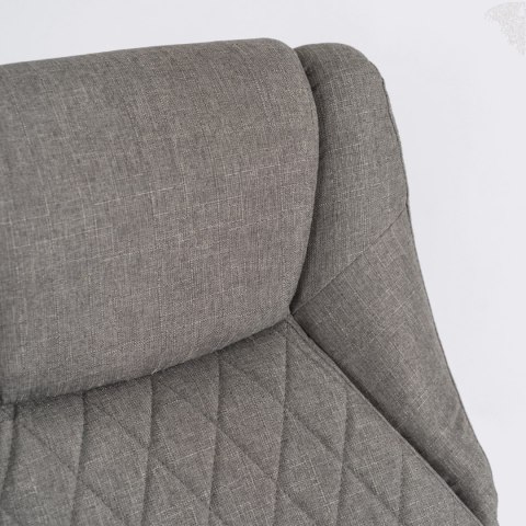 Fotel Biurowy Masujący z Funkcją Podgrzewania GIORGIO Obrotowy Szary Nowoczesny