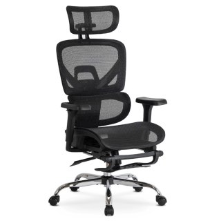 Fotel Biurowy Obrotowy KAIR Czarny Nowoczesny