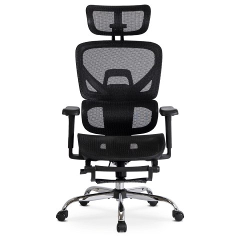 Fotel Biurowy Obrotowy KAIR Czarny Nowoczesny