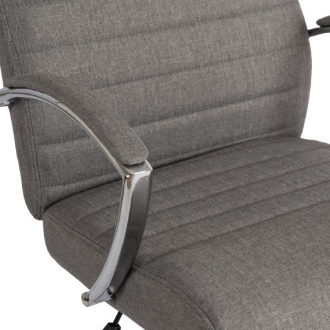 Fotel Biurowy Obrotowy RENES Szary Nowoczesny