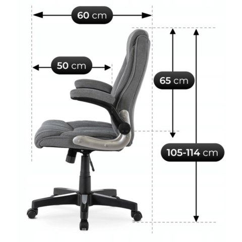 Fotel Obrotowy ZURICH Szary