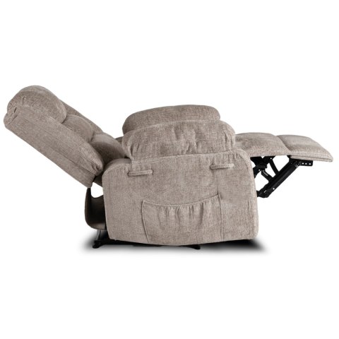 Fotel Rozkładany ARTURO Beżowy Welurowy