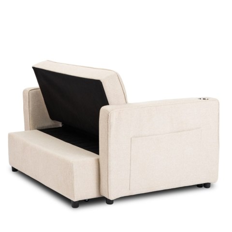 Fotel Rozkładany ASTER do Spania Beżowy