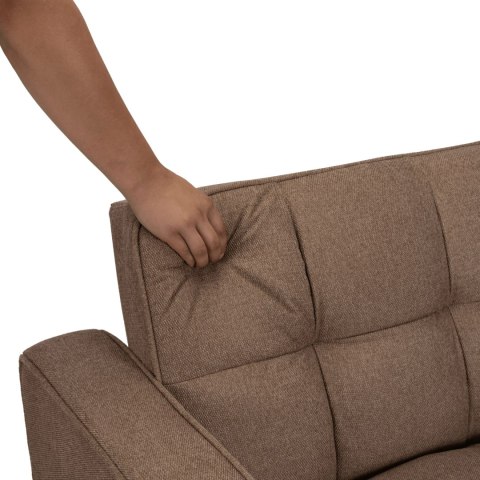 Fotel Rozkładany ASTER do Spania Brązowy