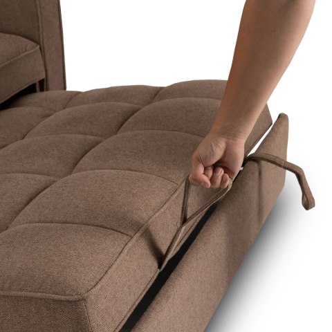 Fotel Rozkładany ASTER do Spania Brązowy