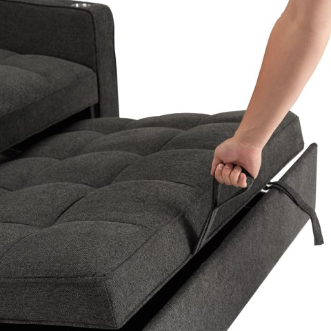 Fotel Rozkładany ASTER do Spania Czarny