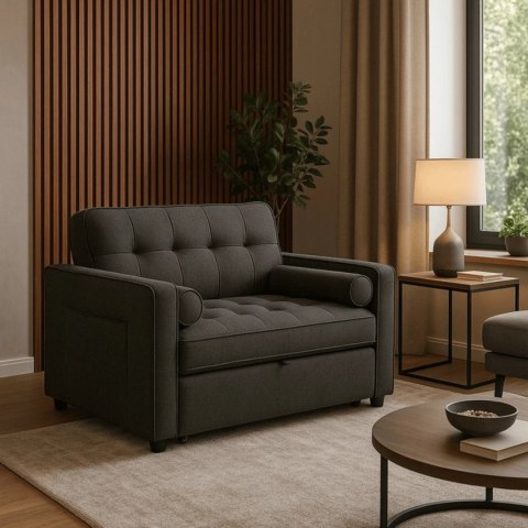 Fotel Rozkładany CORRA do Spania Czarny