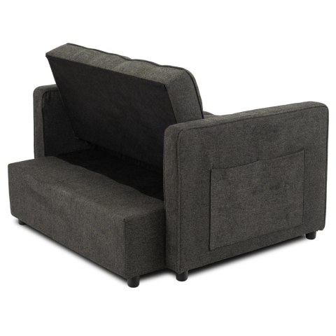 Fotel Rozkładany CORRA do Spania Czarny