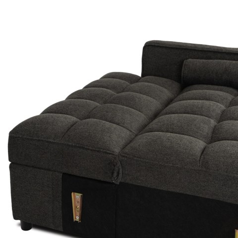 Fotel Rozkładany CORRA do Spania Czarny