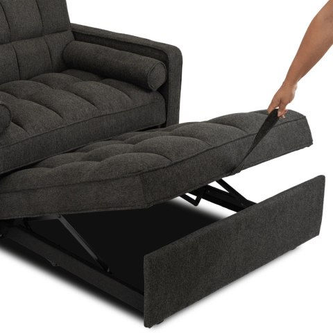 Fotel Rozkładany CORRA do Spania Czarny