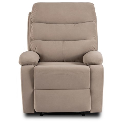 Fotel Rozkładany KOBE Beżowy Welurowy