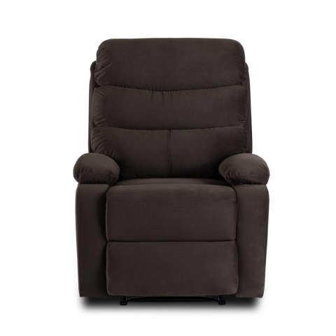 Fotel Rozkładany KOBE Brązowy Welurowy