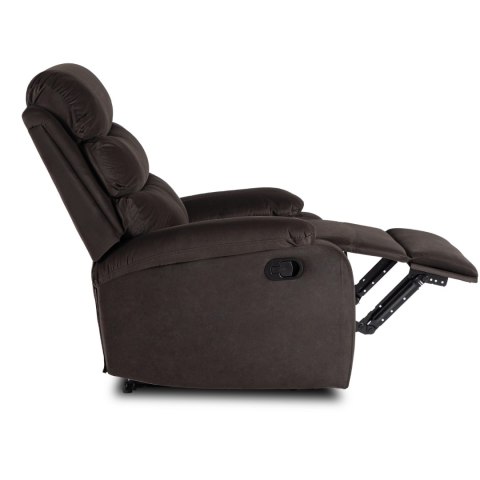 Fotel Rozkładany KOBE Brązowy Welurowy