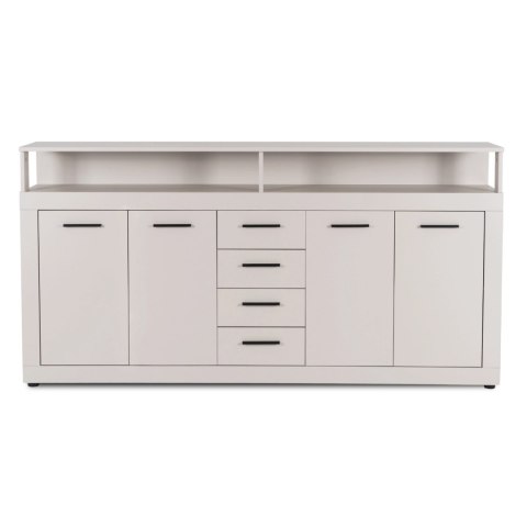 Komoda Czterodrzwiowa z Szufladami BLAGO 190 cm Kaszmir Nowoczesna