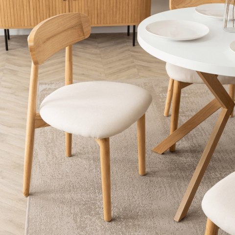 Krzesło ALVIN Dąb/Beż