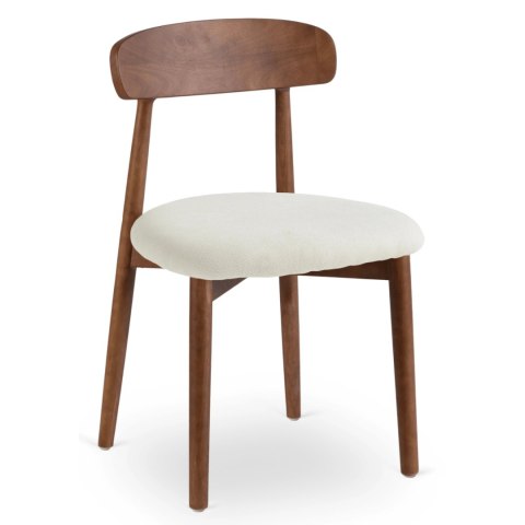 Krzesło ALVIN Orzech/Beż