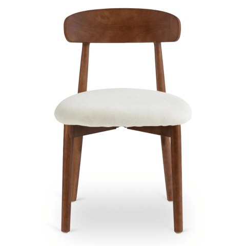 Krzesło ALVIN Orzech/Beż