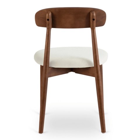 Krzesło ALVIN Orzech/Beż