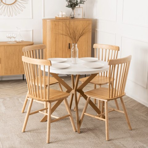 Krzesło Drewniane GARTON Dąb Złoty