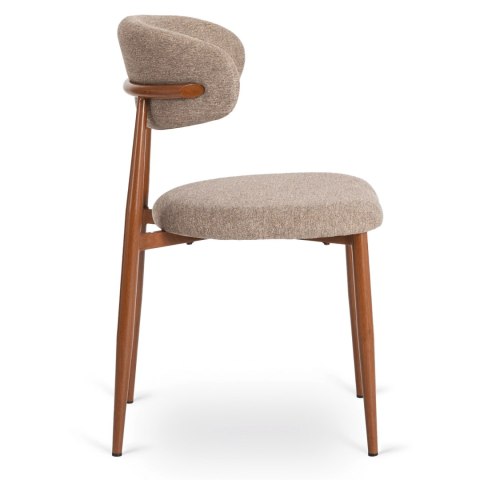 Krzesło FLAVIO Orzech/Beż