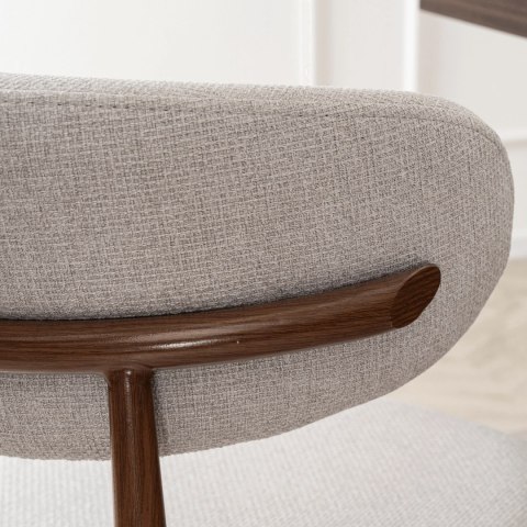 Krzesło FLAVIO Orzech/Szare