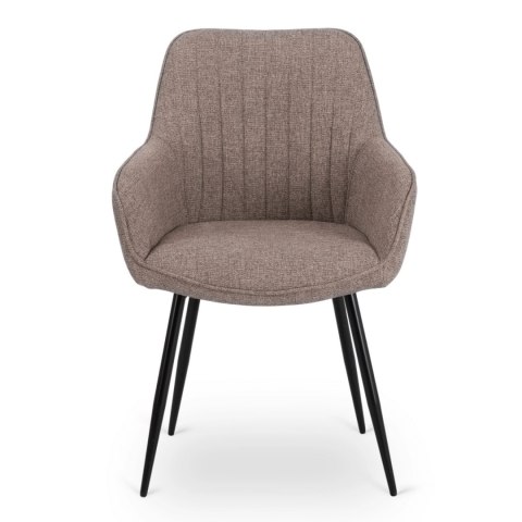 Krzesło Tapicerowane do Salonu MALAGA Cappucino Nowoczesne