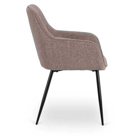 Krzesło Tapicerowane do Salonu MALAGA Cappucino Nowoczesne