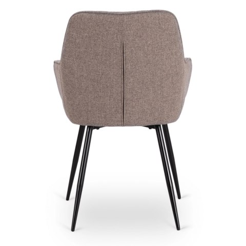 Krzesło Tapicerowane do Salonu MALAGA Cappucino Nowoczesne