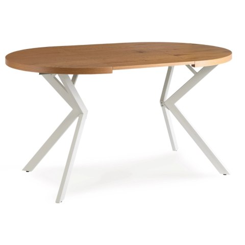 Stół LUGO Rozkładany 90-190 cm Dąb Złoty/Biały