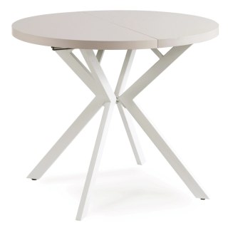 Stół LUGO Rozkładany 90-190 cm Kaszmir/Biały