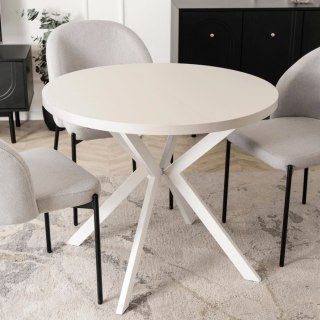 Stół LUGO Rozkładany 90-190 cm Kaszmir/Biały